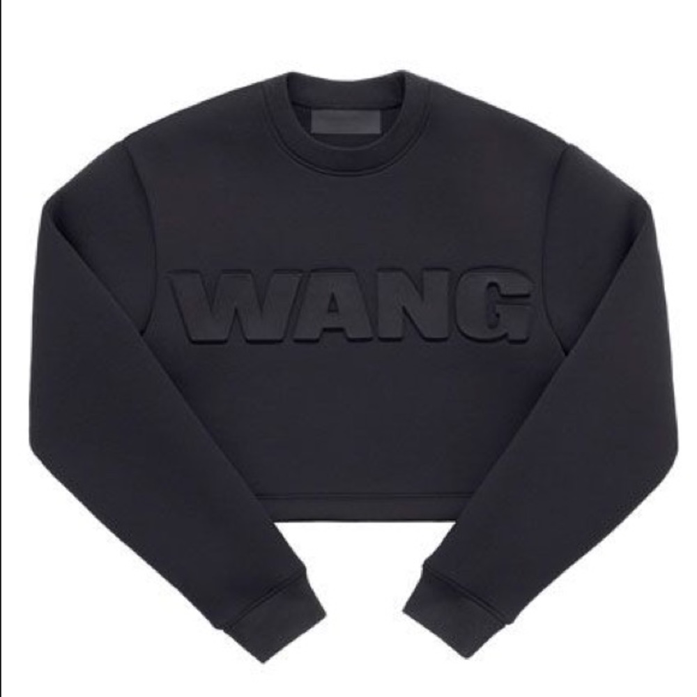 H&M x Alexander Wang neoprene cropped sweatshirt